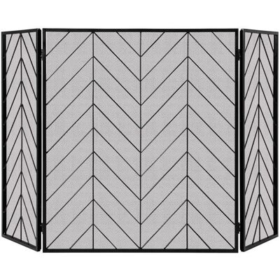 Pare-Feu de Cheminée COSTWAY-3 Volets Pliable-Cadre en Métal Robuste-Grille de Protection pour Enfant et Animaux-133 x 78 CM-Noir Noir - Publicité Pare-Feu de Cheminée COSTWAY-3 Volets Pliable-Cadre en Métal Robuste-Grille de Protection pour Enfant et Animaux-133 x 78 CM-Noir Noir - Publicité