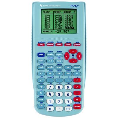 Texas Instruments TI-76.fr Gris - Publicité Texas Instruments TI-76.fr Gris - Publicité