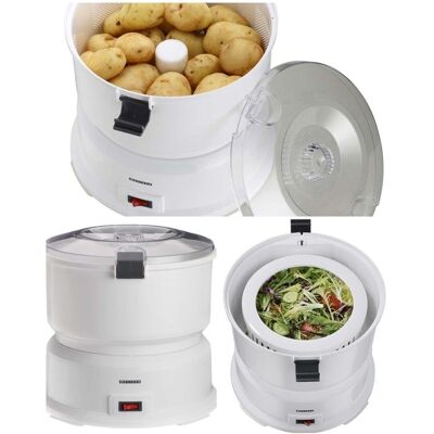 Éplucheur électrique - MELISSA - Modèle 85W - Blanc - Essoreuse à salade - 1000g par cycle Blanc - Publicité Éplucheur électrique - MELISSA - Modèle 85W - Blanc - Essoreuse à salade - 1000g par cycle Blanc - Publicité