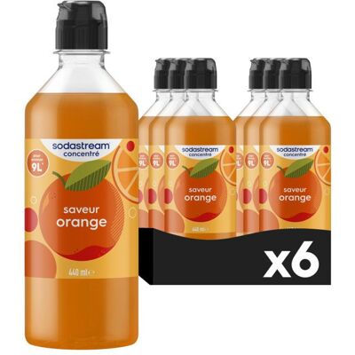 Concentrés d'orange SODASTREAM - Lot de 6 - 54L boissons - Publicité Concentrés d'orange SODASTREAM - Lot de 6 - 54L boissons - Publicité
