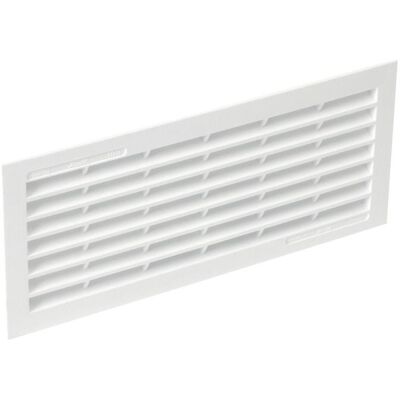 Grille de ventilation en applique rectangulaire 84x230mm - NICOLL - 1B111 - Blanc Blanc - Publicité Grille de ventilation en applique rectangulaire 84x230mm - NICOLL - 1B111 - Blanc Blanc - Publicité