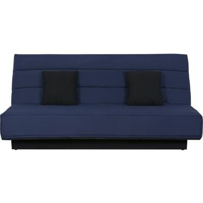 Banquette Clic clac 120x190 - Tissu bleu marine - MELISSA Bleu - Publicité Banquette Clic clac 120x190 - Tissu bleu marine - MELISSA Bleu - Publicité