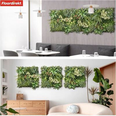 KARAT Mur végétal artificiel 50 x 50 cm Type 3 Vert - Publicité KARAT Mur végétal artificiel 50 x 50 cm Type 3 Vert - Publicité