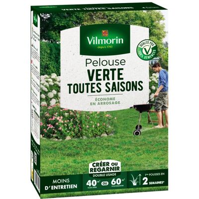 Gazon - Vilmorin - Pelouse verte toutes saisons - 1 kg - Publicité Gazon - Vilmorin - Pelouse verte toutes saisons - 1 kg - Publicité