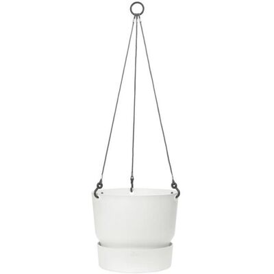 ELHO Pot de fleurs à suspendre Greenville - Ø 239 x H 203 cm - Extérieur - Blanc Blanc - Publicité ELHO Pot de fleurs à suspendre Greenville - Ø 239 x H 203 cm - Extérieur - Blanc Blanc - Publicité