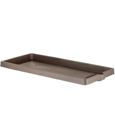 GENERIQUE Soucoupe jardinière rectangle Legno en plastique - L 91 x l 35 - Taupe Marron - Publicité GENERIQUE Soucoupe jardinière rectangle Legno en plastique - L 91 x l 35 - Taupe Marron - Publicité