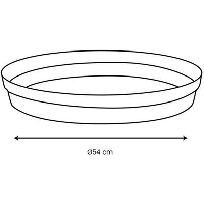 Soucoupe Ø 54 cm pour pot Ø 80 cm - Vert laurier - Eda Vert - Publicité Soucoupe Ø 54 cm pour pot Ø 80 cm - Vert laurier - Eda Vert - Publicité
