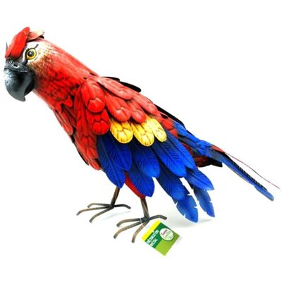 Décoration de jardin perroquet en métal multicolore TERRE JARDIN 44 cm - Résiste aux intempéries usage intérieur et extérieur - Publicité Décoration de jardin perroquet en métal multicolore TERRE JARDIN 44 cm - Résiste aux intempéries usage intérieur et extérieur - Publicité