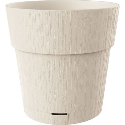 STEFANPLAST Pot de fleur ETHICA - 2 L - 40 x h39 cm - Avec réserve deau - Blanc Blanc - Publicité STEFANPLAST Pot de fleur ETHICA - 2 L - 40 x h39 cm - Avec réserve deau - Blanc Blanc - Publicité