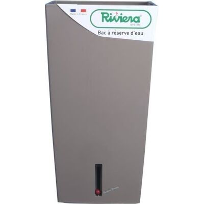 RIVIERA Pot de fleurs carré Eva New en plastique - 37 x 37 x H 685 cm - 69 L - Taupe Marron - Publicité RIVIERA Pot de fleurs carré Eva New en plastique - 37 x 37 x H 685 cm - 69 L - Taupe Marron - Publicité