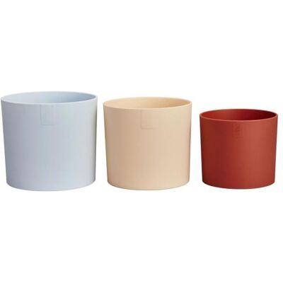 Set de Pots de Fleurs Elho Lex Pott 14 - Bleu Rose Orange - Intérieur - Publicité Set de Pots de Fleurs Elho Lex Pott 14 - Bleu Rose Orange - Intérieur - Publicité