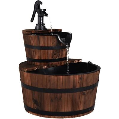 GIANTEX Fontaine dExtérieur Cascade en Sapin Carbonisé à 2 Niveaux avec Écoulement d’Eau Ajustable Idéal pour JardinCour Terrasse Marron - Publicité GIANTEX Fontaine dExtérieur Cascade en Sapin Carbonisé à 2 Niveaux avec Écoulement d’Eau Ajustable Idéal pour JardinCour Terrasse Marron - Publicité