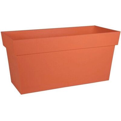 Jardinière Muret à réserve deau avec roulettes - EDA - Toscane - 74 L - 79 x 35 x H.39 cm - Orange Terre Battue Orange - Publicité Jardinière Muret à réserve deau avec roulettes - EDA - Toscane - 74 L - 79 x 35 x H.39 cm - Orange Terre Battue Orange - Publicité