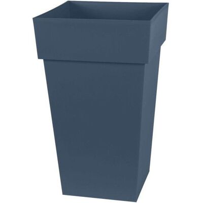 Pot de fleurs haut carré - Toscane - EDA - 39 x 39 x H. 65 cm - Intérieur / Extérieur - 62 L - Bleu Jean Bleu - Publicité Pot de fleurs haut carré - Toscane - EDA - 39 x 39 x H. 65 cm - Intérieur / Extérieur - 62 L - Bleu Jean Bleu - Publicité