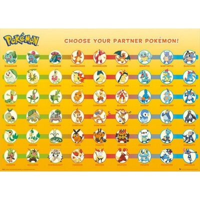GB EYE POKEMON Poster Partner Maxi - Garçon - A partir de 3 ans - Livré à lunité Jaune - Publicité GB EYE POKEMON Poster Partner Maxi - Garçon - A partir de 3 ans - Livré à lunité Jaune - Publicité