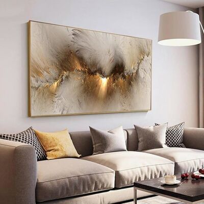 Impression sur toile murale Aurore dorée art mural moderne nature décoration pour salon et chambre sans cadre 70x140cm - Publicité Impression sur toile murale Aurore dorée art mural moderne nature décoration pour salon et chambre sans cadre 70x140cm - Publicité