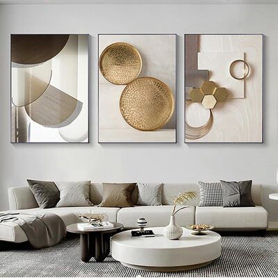 Tableau mural 3 pièces Impression sur toile pour chambre couloir salon - abstrait moderne - Marbre géométrique 30x40 cm Cadre Bois - Publicité Tableau mural 3 pièces Impression sur toile pour chambre couloir salon - abstrait moderne - Marbre géométrique 30x40 cm Cadre Bois - Publicité