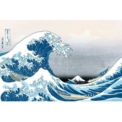 GB EYE Poster - Katsushika Hokusai - Grande Vague de Kanagawa - 91 5x61cm - Décoration murale Bleu - Publicité GB EYE Poster - Katsushika Hokusai - Grande Vague de Kanagawa - 91 5x61cm - Décoration murale Bleu - Publicité