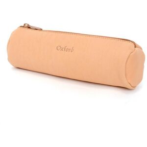 Trousse - OXFORD - Ronde - Cuir dovin naturel - Zippée - Saumon Orange - Publicité Trousse - OXFORD - Ronde - Cuir dovin naturel - Zippée - Saumon Orange - Publicité