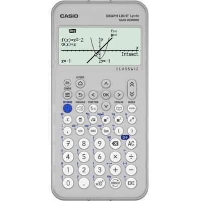 Calculatrice Casio Graph Light- Calculatrice graphique Gris - Publicité Calculatrice Casio Graph Light- Calculatrice graphique Gris - Publicité