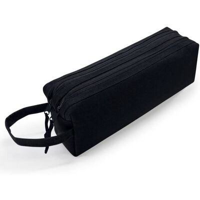 Trousse scolaire - WAYTEX - 931170 - Grande capacité - 2 compartiments - Noir Noir - Publicité Trousse scolaire - WAYTEX - 931170 - Grande capacité - 2 compartiments - Noir Noir - Publicité