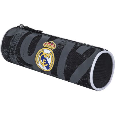 Trousse scolaire - REAL MADRID - Collection officielle - Polyester - Zippée - Noir/Gris Noir - Publicité Trousse scolaire - REAL MADRID - Collection officielle - Polyester - Zippée - Noir/Gris Noir - Publicité