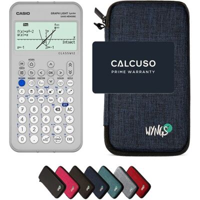 Calculatrice Casio Graph Light avec Housse de Protection WYNGS incluse Bleu - Calculatrice Graphique Bleu - Publicité Calculatrice Casio Graph Light avec Housse de Protection WYNGS incluse Bleu - Calculatrice Graphique Bleu - Publicité