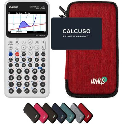 Calculatrice Casio Graph Math+ avec Housse de Protection WYNGS incluse Rouge - Calculatrice Graphique Rouge - Publicité Calculatrice Casio Graph Math+ avec Housse de Protection WYNGS incluse Rouge - Calculatrice Graphique Rouge - Publicité