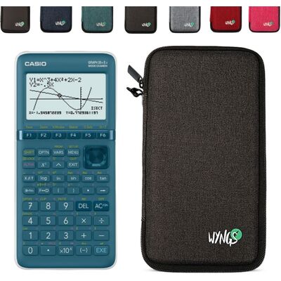 Calculatrice Graphique - CASIO - Graph 25+E II - Écran Haute Résolution - Housse de Protection WYNGS - 205g Gris - Publicité Calculatrice Graphique - CASIO - Graph 25+E II - Écran Haute Résolution - Housse de Protection WYNGS - 205g Gris - Publicité