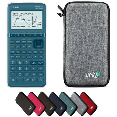 Calculatrice Casio Graph 25+E II avec Housse de Protection WYNGS incluse Gris Clair - Calculatrice Graphique Gris - Publicité Calculatrice Casio Graph 25+E II avec Housse de Protection WYNGS incluse Gris Clair - Calculatrice Graphique Gris - Publicité
