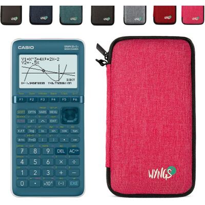 Calculatrice Casio Graph 25+E II avec Housse de Protection WYNGS incluse Rose - Calculatrice Graphique Rose - Publicité Calculatrice Casio Graph 25+E II avec Housse de Protection WYNGS incluse Rose - Calculatrice Graphique Rose - Publicité