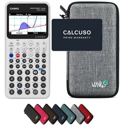 Calculatrice Casio Graph Math+ avec Housse de Protection WYNGS incluse Gris Clair - Calculatrice Graphique Gris - Publicité Calculatrice Casio Graph Math+ avec Housse de Protection WYNGS incluse Gris Clair - Calculatrice Graphique Gris - Publicité