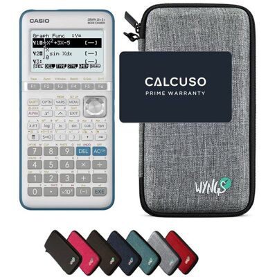 Calculatrice Casio Graph 35+E II avec Housse de Protection WYNGS incluse Gris Clair - Calculatrice Graphique Gris - Publicité Calculatrice Casio Graph 35+E II avec Housse de Protection WYNGS incluse Gris Clair - Calculatrice Graphique Gris - Publicité