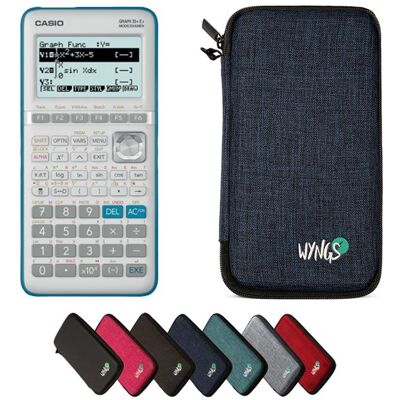 Calculatrice Casio Graph 35+E II avec Housse de Protection WYNGS incluse Bleu - Calculatrice Graphique Bleu - Publicité Calculatrice Casio Graph 35+E II avec Housse de Protection WYNGS incluse Bleu - Calculatrice Graphique Bleu - Publicité