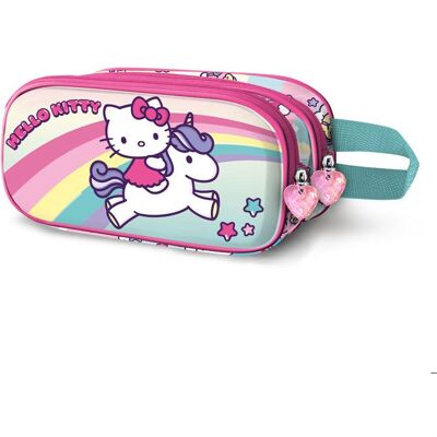 KARACTERMANIA Trousse Double 3D - Hello Kitty Unicorn - Rose - Taille Unique Rose - Publicité KARACTERMANIA Trousse Double 3D - Hello Kitty Unicorn - Rose - Taille Unique Rose - Publicité