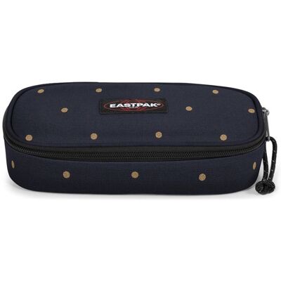 EASTPAK Trousse à crayons bleu foncé doré pour femme - Oval Single Dots Marine Gold 332539 Bleu - Publicité EASTPAK Trousse à crayons bleu foncé doré pour femme - Oval Single Dots Marine Gold 332539 Bleu - Publicité