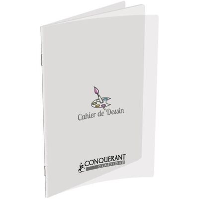 Cahier à dessin - OXFORD - 24x32 cm - 96 pages - Polypro incolore - Uni Blanc - Publicité Cahier à dessin - OXFORD - 24x32 cm - 96 pages - Polypro incolore - Uni Blanc - Publicité