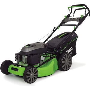 Tondeuse thermique - VITO - VITOGARDEN - Largeur de coupe 52 cm - 6 hauteurs de coupe - Bac 65L Vert - Publicité Tondeuse thermique - VITO - VITOGARDEN - Largeur de coupe 52 cm - 6 hauteurs de coupe - Bac 65L Vert - Publicité