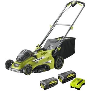 Pack RYOBI Tondeuse 36V RLM36X46H50PG - 2 Batteries 36V LithiumPlus 4.0Ah - 5.0Ah - 1 Chargeur - Publicité Pack RYOBI Tondeuse 36V RLM36X46H50PG - 2 Batteries 36V LithiumPlus 4.0Ah - 5.0Ah - 1 Chargeur - Publicité