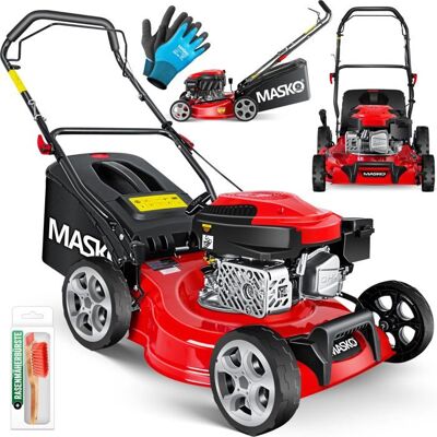 Tondeuse à gazon à essence - MASKO - 3 en 1 - Largeur de coupe 42 cm - Hauteur réglable sur 7 niveaux - Publicité Tondeuse à gazon à essence - MASKO - 3 en 1 - Largeur de coupe 42 cm - Hauteur réglable sur 7 niveaux - Publicité