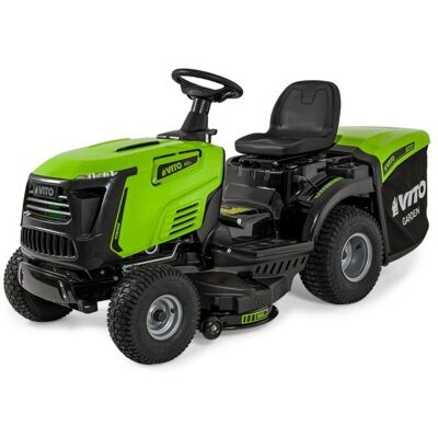 Tracteur Tondeuse thermique Autoportée 10.5CV Transmission Hydrostatique Coupe 86cm Bac 245L VITO Vert - Publicité Tracteur Tondeuse thermique Autoportée 10.5CV Transmission Hydrostatique Coupe 86cm Bac 245L VITO Vert - Publicité