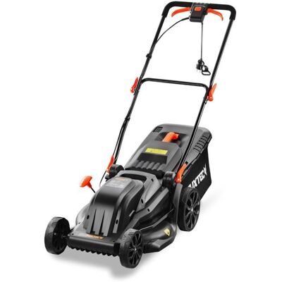 Tondeuse à gazon électrique 43 cm FUXTEC FX-RME43 – 45L – 1200W – Hauteur 25-75 mm – Poussée – 220V Noir - Publicité Tondeuse à gazon électrique 43 cm FUXTEC FX-RME43 – 45L – 1200W – Hauteur 25-75 mm – Poussée – 220V Noir - Publicité