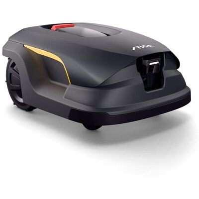 Robot tondeuse - STIGA - A 50V - Surface 5000 m² - Gestion 30 zones - Pentes 50% - Caméra IA Jaune - Publicité Robot tondeuse - STIGA - A 50V - Surface 5000 m² - Gestion 30 zones - Pentes 50% - Caméra IA Jaune - Publicité