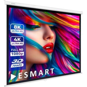 Écran de projection ESMART Professionnel MIROLO Toile 203 x 203 cm (113) 1:1 Rollo LCD LED Blanc - Publicité Écran de projection ESMART Professionnel MIROLO Toile 203 x 203 cm (113) 1:1 Rollo LCD LED Blanc - Publicité