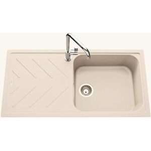 Évier granit beige Luisina ARPEGE 1 grand bac 1 égouttoir Beige - Publicité Évier granit beige Luisina ARPEGE 1 grand bac 1 égouttoir Beige - Publicité