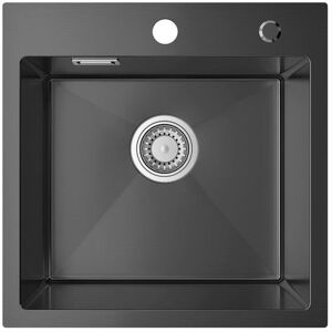 Évier de Cuisine - SOFETIY MAX - 45x45CM - Inox Gris foncé - 1 Bac - Isolation Acoustique Noir - Publicité Évier de Cuisine - SOFETIY MAX - 45x45CM - Inox Gris foncé - 1 Bac - Isolation Acoustique Noir - Publicité