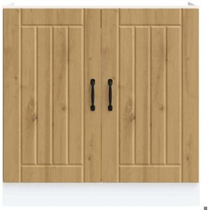 VIDAXL SALE dhiver Armoire sous évier - mango - Meuble cuisine - Lucca chêne artisanal bois ingénierie EU1193 Marron - Publicité VIDAXL SALE dhiver Armoire sous évier - mango - Meuble cuisine - Lucca chêne artisanal bois ingénierie EU1193 Marron - Publicité