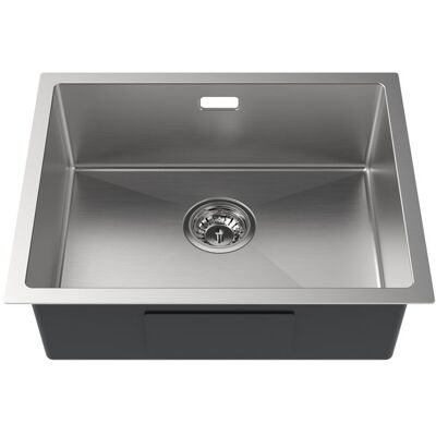 Auralum Évier Cuisine 1 Bac 55x44x19CM Évier sous plan en Acier Inox 304 Évier Brossé avec Trop-Plein et Système de Drainage Gris - Publicité Auralum Évier Cuisine 1 Bac 55x44x19CM Évier sous plan en Acier Inox 304 Évier Brossé avec Trop-Plein et Système de Drainage Gris - Publicité