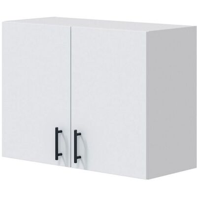 PEGANE Meuble à suspendre meuble haut pour cuisine avec 2 portes coloris blanc brillant - hauteur 59 x longueur 80 x profondeur 34 cm Blanc - Publicité PEGANE Meuble à suspendre meuble haut pour cuisine avec 2 portes coloris blanc brillant - hauteur 59 x longueur 80 x profondeur 34 cm Blanc - Publicité