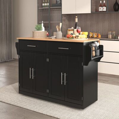 Generic Buffet bas 120 x 46 (70) x 91 cm avec plateau rabattable Buffet de cuisine avec roulettes Buffet salle a manger en noir Noir - Publicité Generic Buffet bas 120 x 46 (70) x 91 cm avec plateau rabattable Buffet de cuisine avec roulettes Buffet salle a manger en noir Noir - Publicité